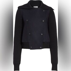 A.L.C. Bryant Merino Wool Blend Jacket in Black size L